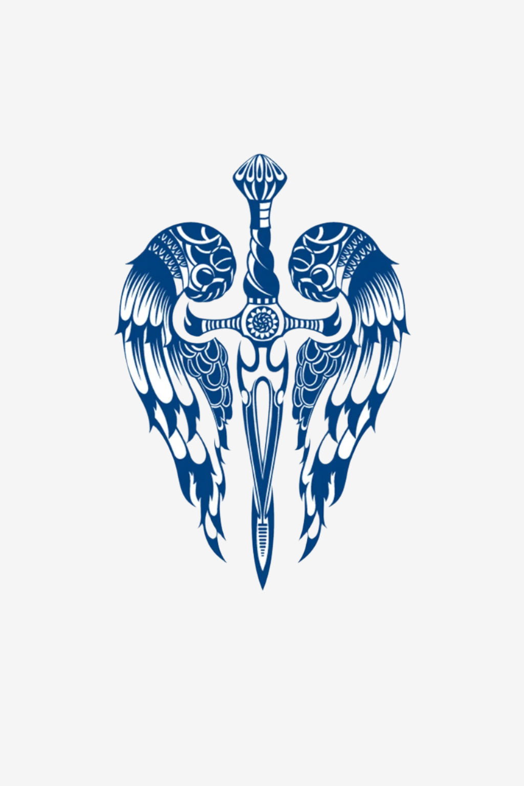 Tatuaje mitologice și de fantezie: sabie înaripată, simbol legendar semipermanent
