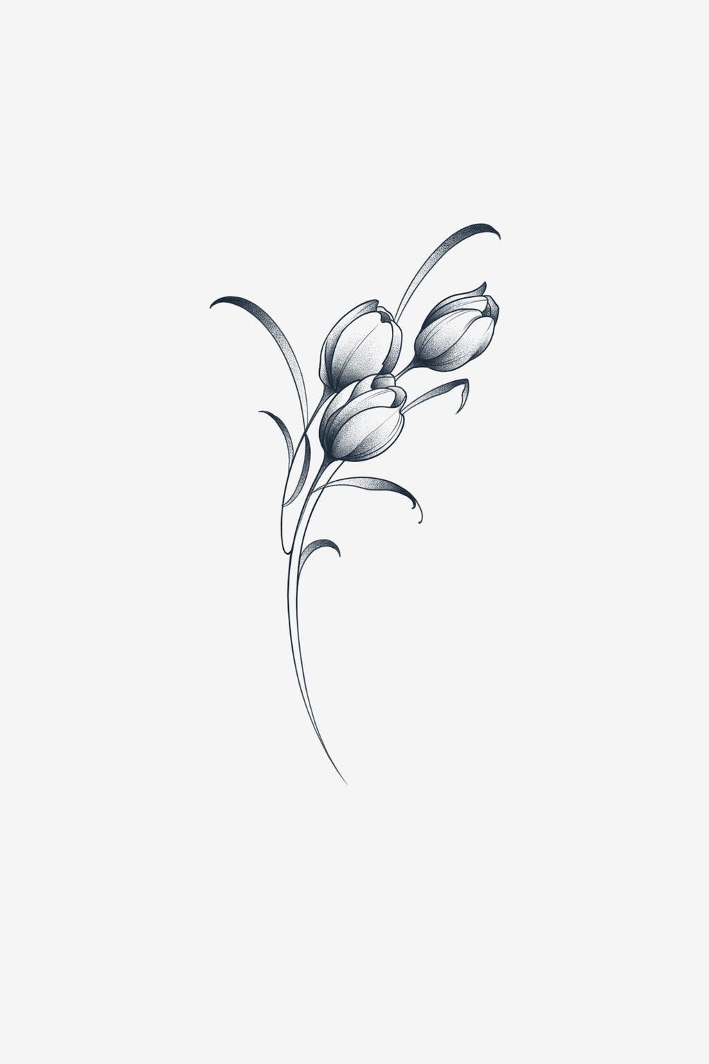 Lalele Zvelte - tatuaj temporar Inklabs