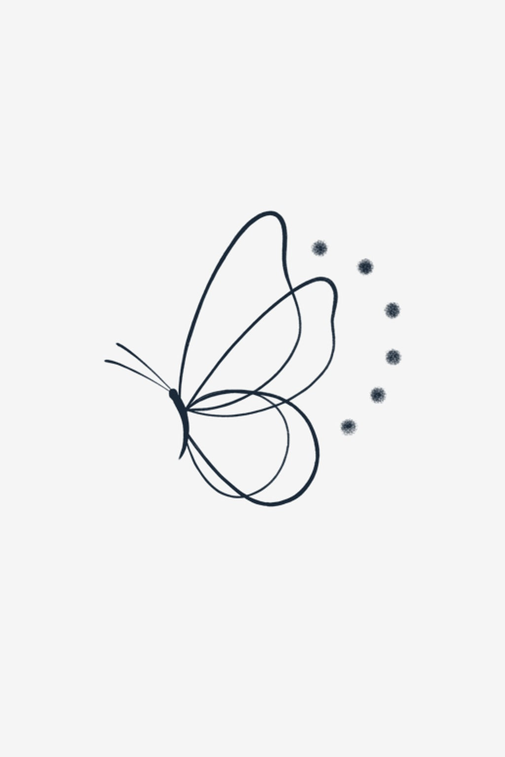 Fluture Diafan - tatuaj temporar Inklabs